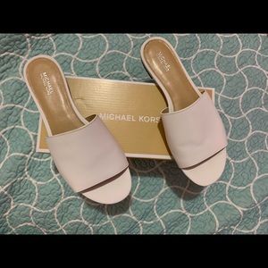 Michael kors white sandals